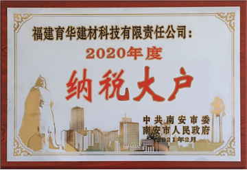 2020年度南安市納稅大戶